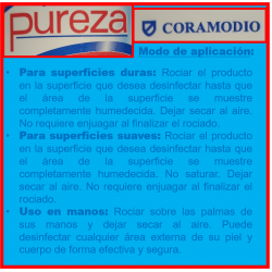 Desinfectante de superficies y manos Pureza (500ml)