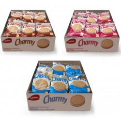 Galletas dulces (Caja) rellenas de crema Charmy (12 x 26gr)