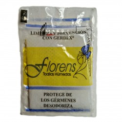 Toallas húmedas germicidas Florens (Gerdex) Paquete de 25 unidades