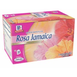 Infusión Rosa de Jamaica McCormick. Caja de 20 sobres.