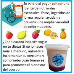 Yogurt natural con frutas (Tina 205g YogurtLife)